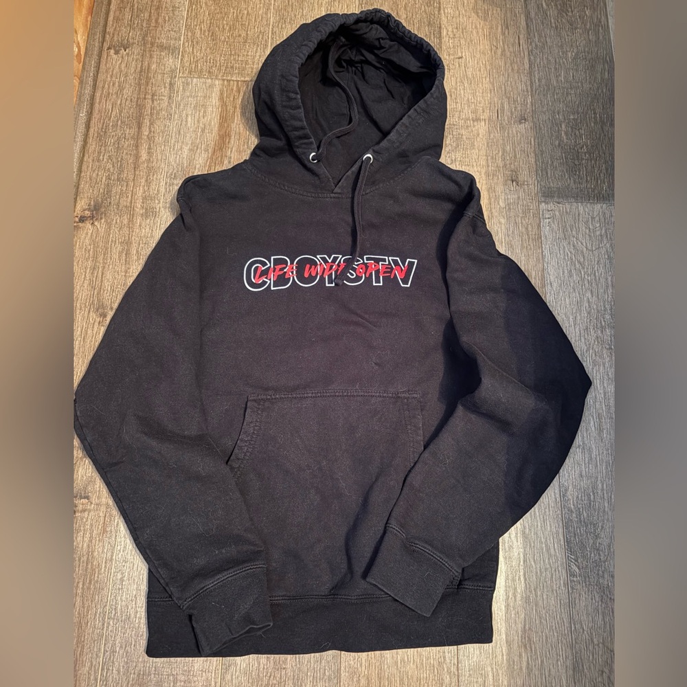 Black Graphic Hoodie